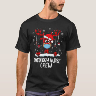Camiseta Oncología Enfermería Ropa de reno Santa Hat Nursi