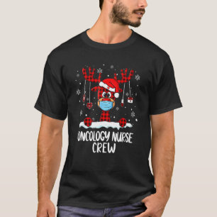 Camiseta Oncología Enfermería Ropa de reno Santa Hat Nursi