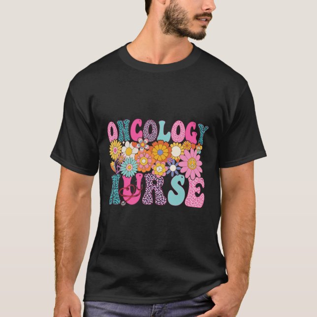 Camiseta Oncología Enfermería Semana Groovy Apreciación Día (Anverso)