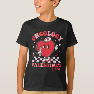 Camiseta Oncología San Valentín Corazón Enfermera de Cáncer