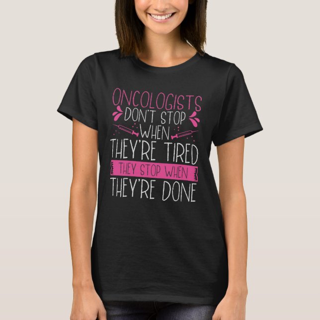 Camiseta Oncologist Chemotherapy Stethoscope Thyroid Cancer (Anverso)
