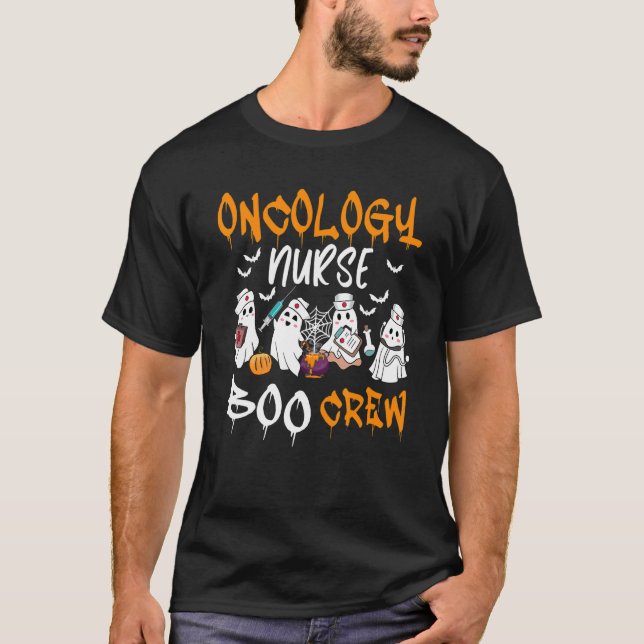 Camiseta Oncology Nurse Boo Crew Halloween Oncology Nurse C (Anverso)