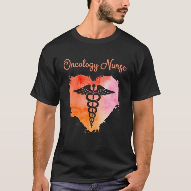 Camiseta Oncology Nurse  Nurses Nursing Graduation Caduceus (Anverso)