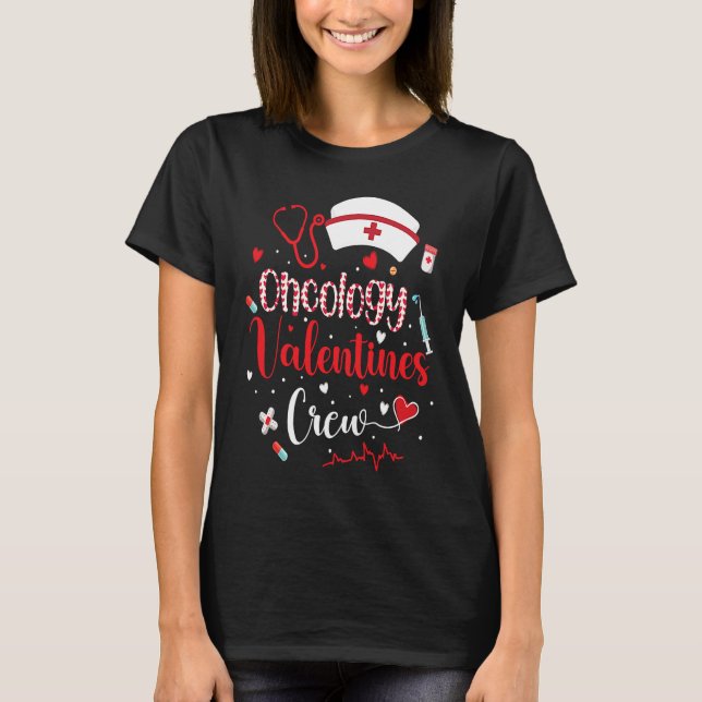 Camiseta Oncology Valentines Crew Cute Valentines Day Oncol (Anverso)