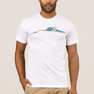 Camiseta Onda abstracta (arte de la resaca)