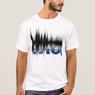 Camiseta Onda acústica ocultada T del amor
