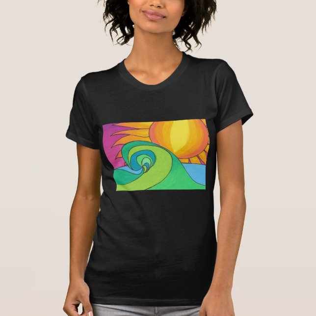 Camiseta Onda caliente (Anverso)