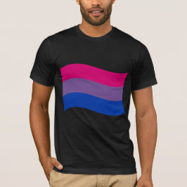 CAMISETA ONDA DE BANDERA BISEXUAL