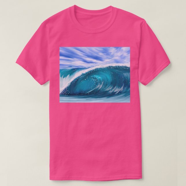 Camiseta Onda de curling 2 (Diseño del anverso)