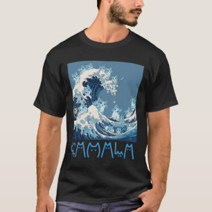 Camiseta Onda De Gatos Azules Kamala Harris - Graciosa Para
