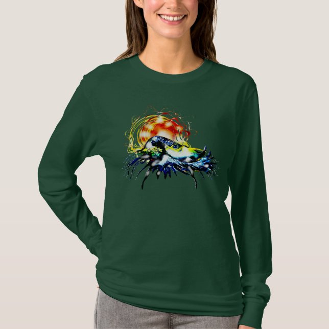 Camiseta Onda de la puesta del sol (Anverso)
