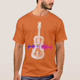Camiseta Onda de sonido de música violín
