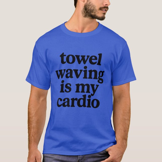 Camiseta Onda de toallas en mi cardio (Anverso)