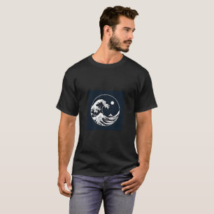 Camiseta Onda inspirada en Hokusai moderna