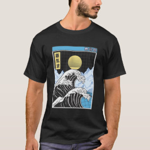 Camiseta Onda Kanagawa Japón Paisaje Digital Kawaii Anime