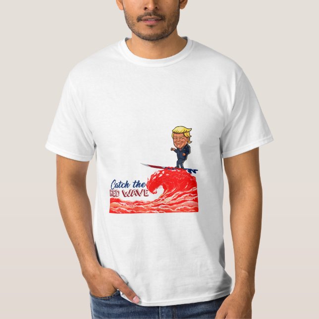 Camiseta Onda roja de Donald Trump (Anverso)