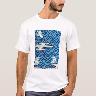 Camiseta Onda y Nube Vintage