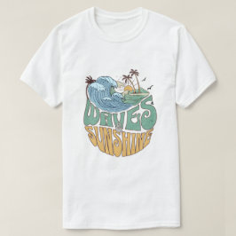 Camiseta Ondas antiguas y sol