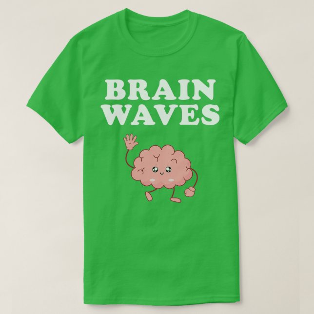 Camiseta ondas cerebrales neurología neurociencia 1 (Diseño del anverso)