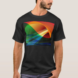 Camiseta Ondas Coloridas Abstractas