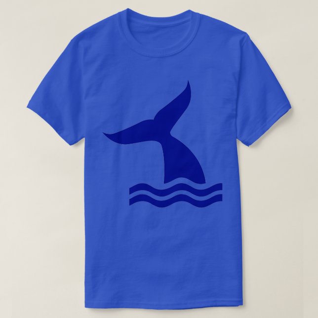 Camiseta Ondas de aleta de ballena (Diseño del anverso)