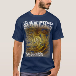 Camiseta Ondas de gravedad que fusionan agujeros negros