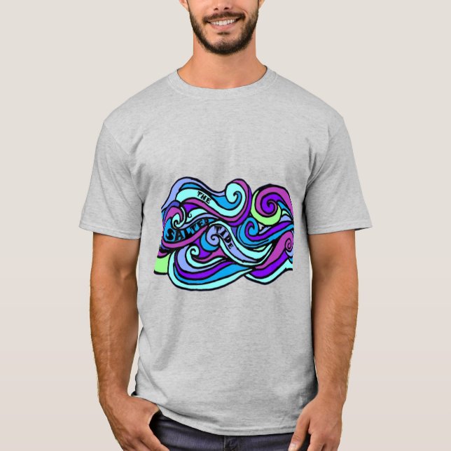 Camiseta Ondas de marea salada (Anverso)