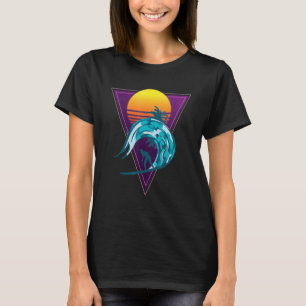 Camiseta Ondas de ondas sintéticas surfistas palmeras Sunse