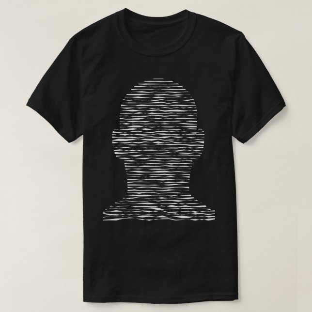 Camiseta ondas de radio en la cabeza (Diseño del anverso)