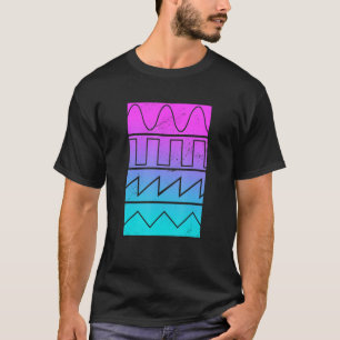 Camiseta Ondas de Sintetizador Músico de Sintetizador