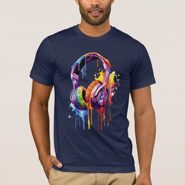 Camiseta Ondas de sonido de verano (Anverso)