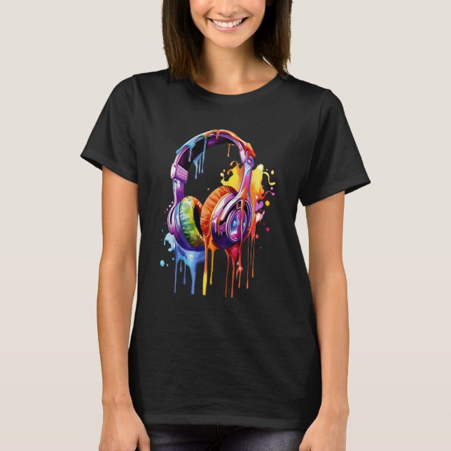 Camiseta Ondas de sonido de verano (Anverso)
