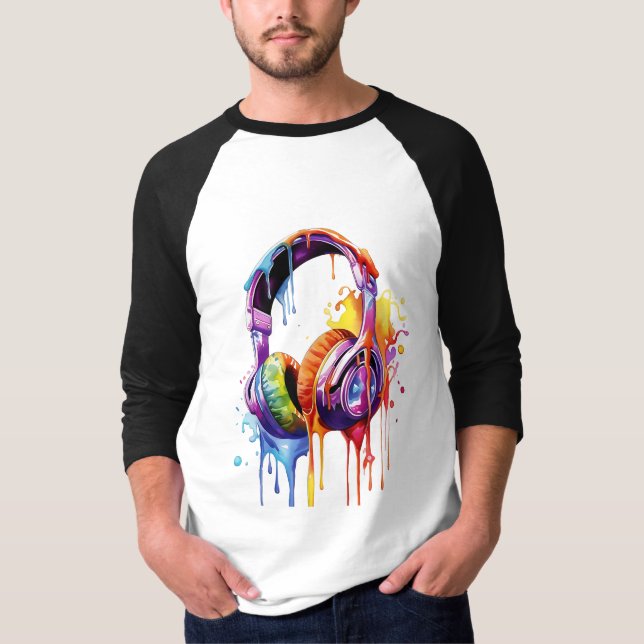 Camiseta Ondas de sonido de verano (Anverso)
