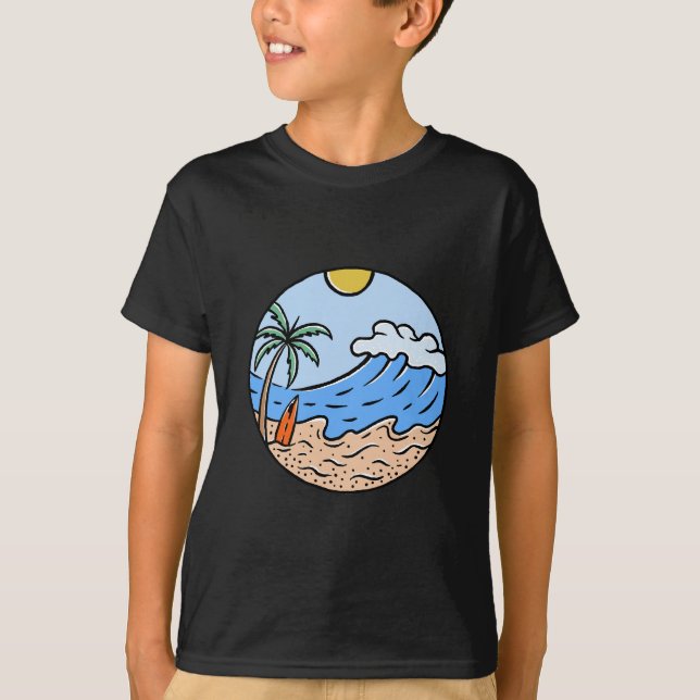 Camiseta Ondas de verano (Anverso)