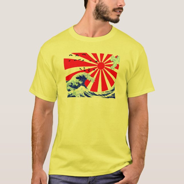 Camiseta Ondas del japonés (Anverso)