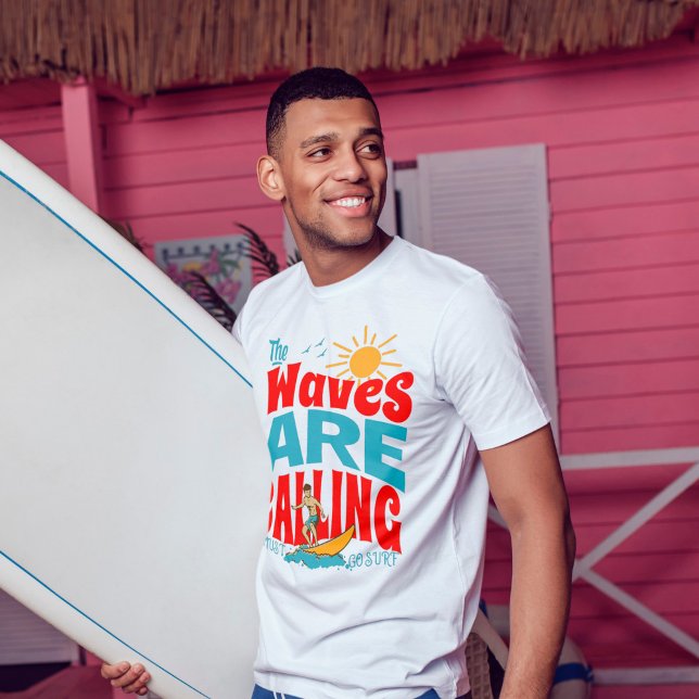 Camiseta ondas están llamando tengo que ir a surfear groova (Subido por el creador)