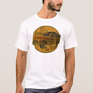 Camiseta ondas grandes del catchin en el woodie