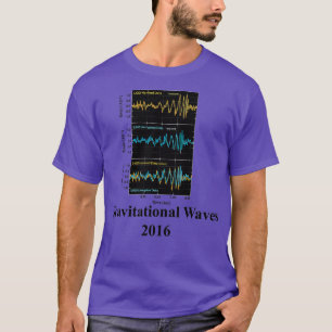 Camiseta Ondas Gravitacionales Vintage LIGO 2016