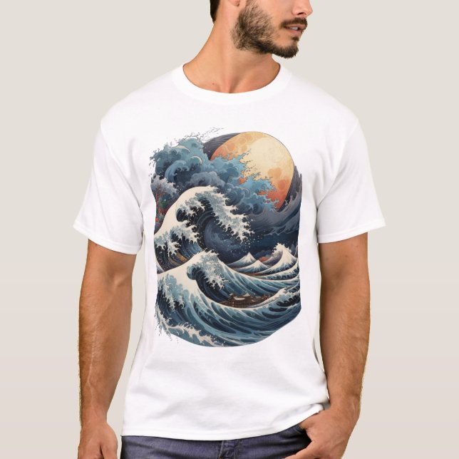 Camiseta Ondas lunares (Anverso)