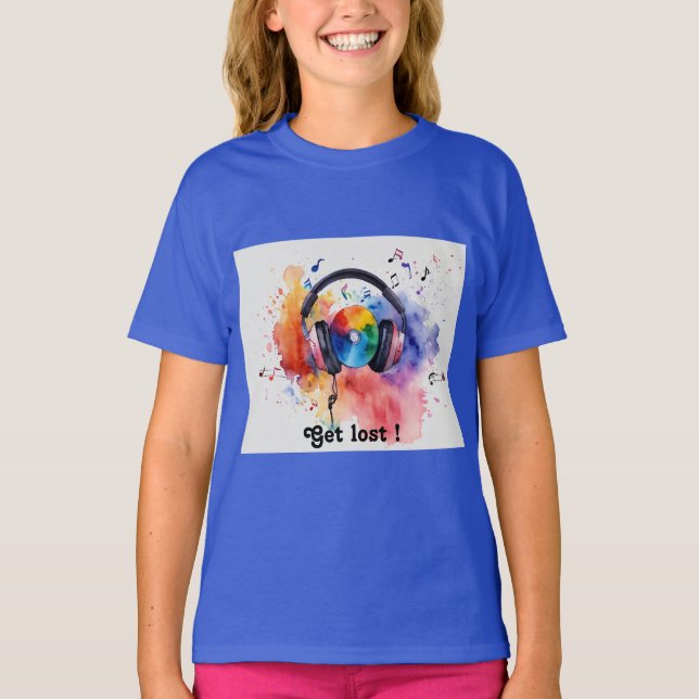Camiseta "Ondas melódicas: Tee musical acuático infantil" (Anverso)