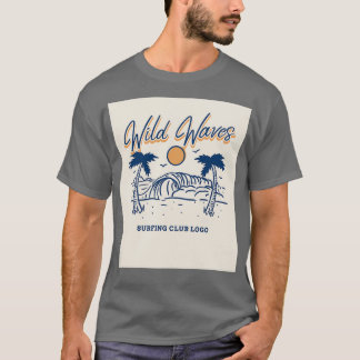 Camiseta Ondas salvajes de época