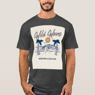Camiseta Ondas salvajes de época T