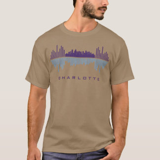 Camiseta Ondas sonoras de la ciudad de Charlotte vintage