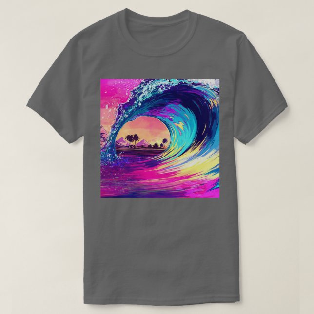 Camiseta Ondas vintage (Diseño del anverso)