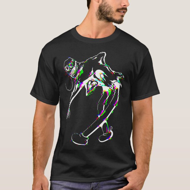 Camiseta Ondoyance Ghostemane Glitch blanco (Anverso)