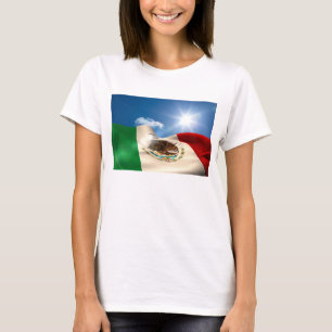 Camiseta Ondulación generada Digital de la bandera de