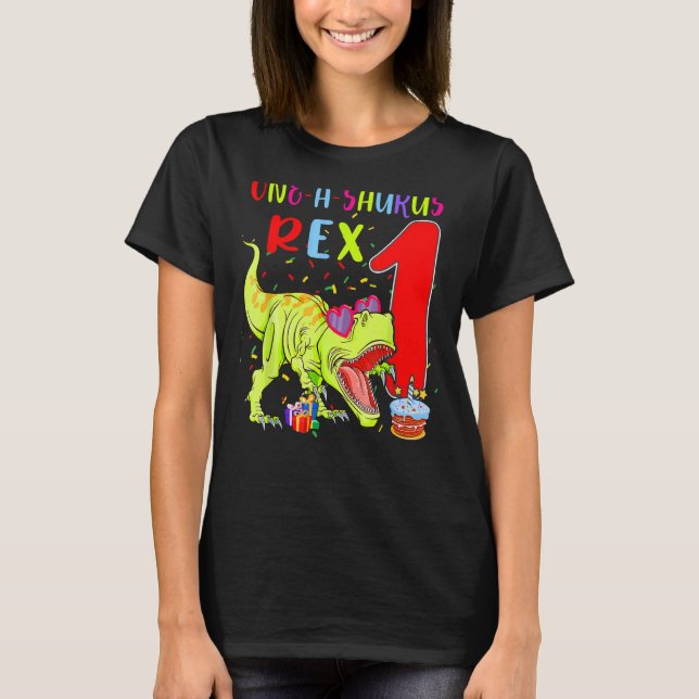Camiseta One A Saurus 1 Rex T rex Dinosaur Gafas de sol 1B (Anverso)