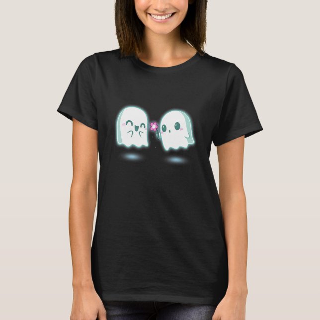 Camiseta One Boo Love Scary Ghost Couple Boo Eve Ghoul Hall (Anverso)