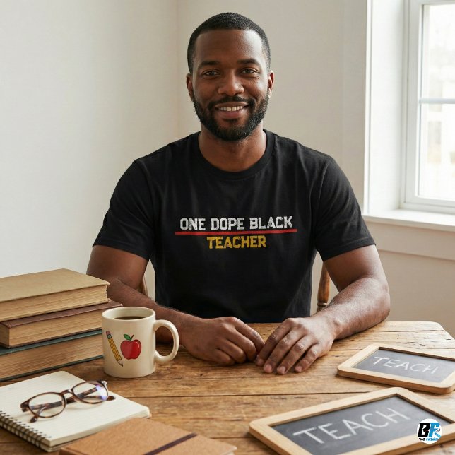 Camiseta One Dope Black Teacher African American Educator (Subido por el creador)