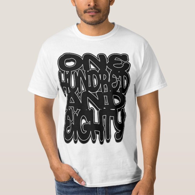 Camiseta One Hundred and Eighty (Anverso)